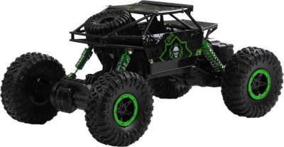 Makinë lodër me pult No Name Auto RC, shkallë 1:18, 2.4 GHz, jeshile me të zezë