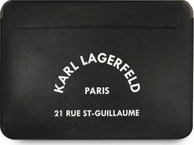 Futrollë laptopi Karl Lagerfeld KLCS16RSGSFBK, 16", Saffiano, e zezë