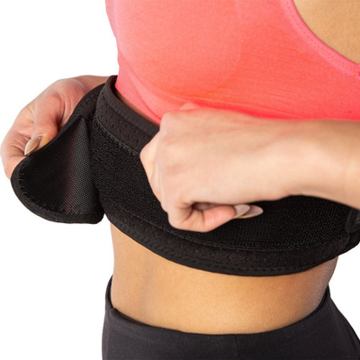 Rrip mbështetës për qendrim të drejtë One Fitness (KP207), L, i zi