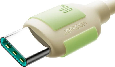 Kabllo karikuese Joyroom S-A53 USB-C në USB-C, 60W, 1.2m, bezhë