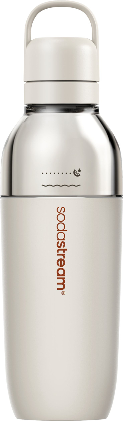 Shishe termike SodaStream Fizz&amp;Go Easy Mix, 0.7L, inoks, ngjyrë bezhë
