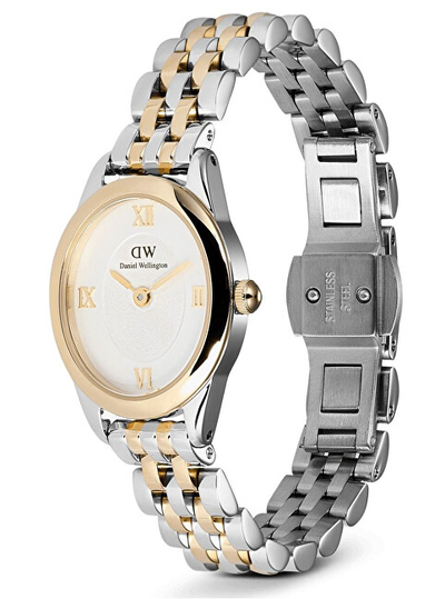 Orë dore për femra Daniel Wellington Ophelia Mini Two Tone Gold, e argjendtë/artë
