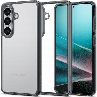 Futrollë telefoni Spigen Ultra Hybrid, për Samsung Galaxy S26 Plus, transparente, me kornizë gri