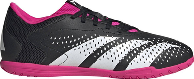Këpucë futsalli Adidas Predator Accuracy.4 IN, taban gome, me lidhëse, të zeza me rozë