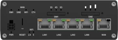 Ruter Teltonika Networks RUTM54 EU, 5G LTE, industrial, gri