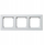 Kornizë trefishe Ospel Sonata R-3R/75, përfundim mat, e bardhë