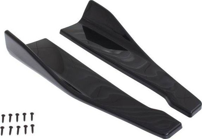 Zgjatime anësore universale për pragje MTuning, 48cm, plastikë PP, të zeza