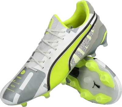 Atlete futbolli Puma King Ultimate Forever FG/AG M 108426-01, profesionale, gri-jeshile