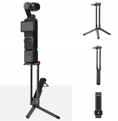 Tripod magnetik Ulanzi MA66 për DJI Pocket 3, Arca Swiss, aliazh alumini, i zi