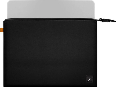 Çantë laptopi Native Union Stow Lite Sleeve, 14", me material të ricikluar, e zezë me ton kraft