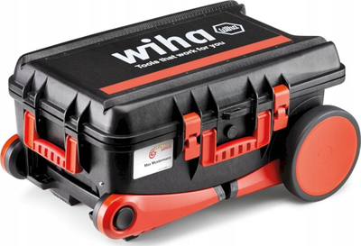 Set veglash Wiha XXL 4 Trolley Electric 45734, 80 copë, valixhe me rrota, e zezë