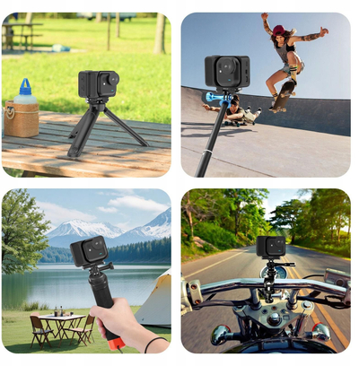 Mbajtëse magnetike PULUZ për Insta360 GO Ultra, montim Quick Release, e zezë