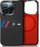 Mbulesë silikoni BMW Middle Stripe me MagSafe për iPhone 16 Pro Max 6.9\", e zezë