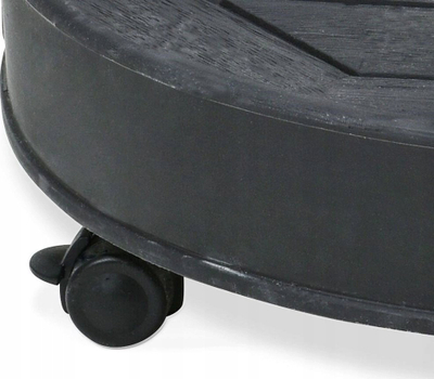 Bazë çadre kopshti, 27 kg, me rrota, e zezë