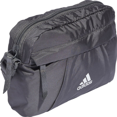 Çantë kozmetike adidas GL Pouch IM4236, poliestër, me rrip shpatulle, gri