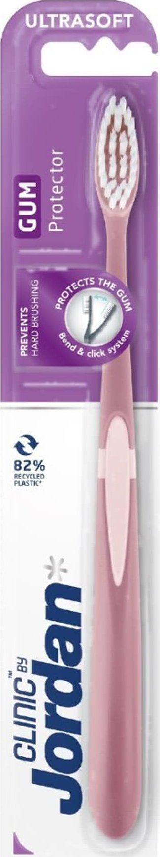 Furçë dhëmbësh Jordan Clinic Gum Protector, ultrasoft, për mishra të ndjeshëm, shumëngjyrëshe
