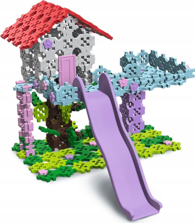 Set ndërtimi Trefl Connect Blocks Tree House Windmill, 255 pjesë, shumëngjyrësh