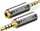 Përshtatës AV Ugreen (UGR439GRY), Jack 2.5 mm - Jack 3.5 mm, gri