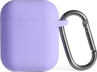 Mbulesë silikoni Beline për AirPods 1/2, me karabinë, vjollcë