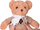 Lodër arush pelushi Soft Teddy Bear ZA5330, 60cm, me xhemper dhe shall, ngjyrë krem