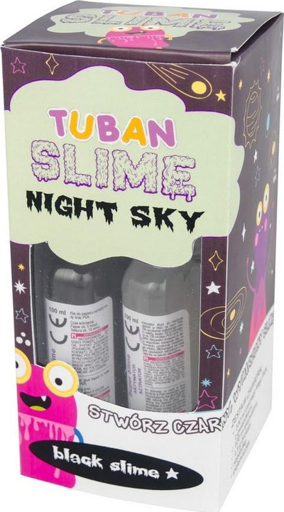 Set DIY slime TUBAN Super Slime Night Sky, me shkëlqim, i zi