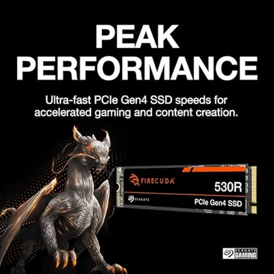 SSD M.2 Seagate FireCuda 530R, 1TB, PCI Express 4.0 NVMe, 3D TLC