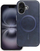Mbrojtëse telefoni Gentleman për iPhone 15 Pro Max, MagSafe, lëkurë eko, blu navy