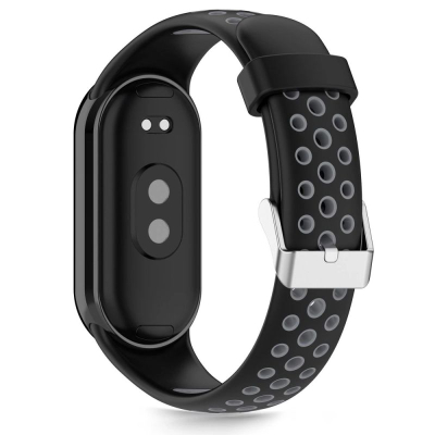 Rrip për orë inteligjente Tech-Protect Iconband Air, për Xiaomi Smart Band 8 9 10 NFC, silikon, zi gri