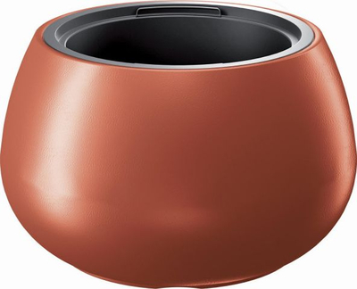 Vazo dekorative Conforama Freze Planter, ovale 55L, me depozitë të brendshme, ngjyrë bakri