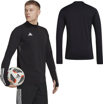Bluzë stërvitje Adidas Tiro 23 Competition M HK7644, Aeroready, me zinxhir 1/2, e zezë