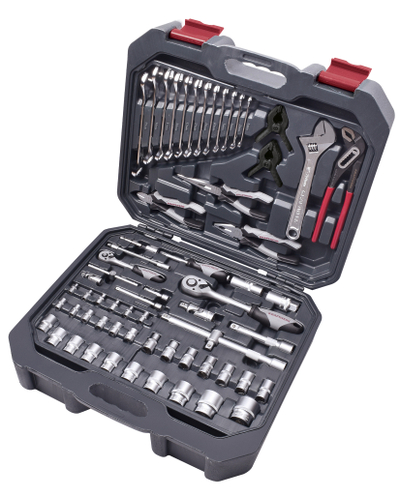 Kuti për mbajtjen e veglave, Basic, 1/4"+1/2", 266-tlg.