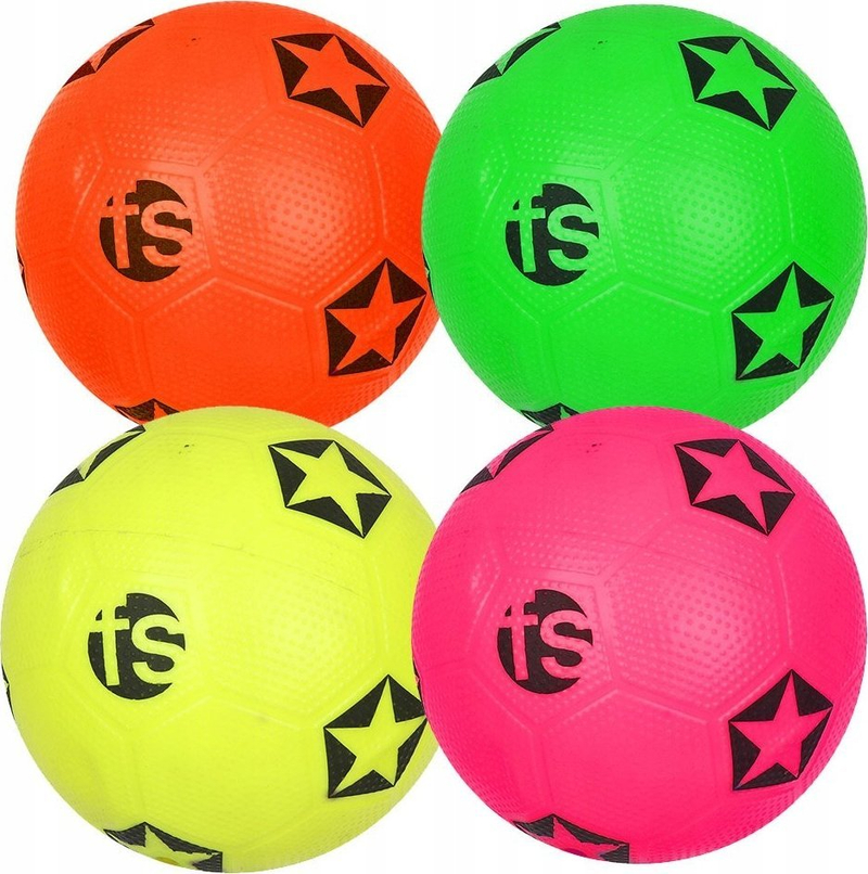 Top futbolli Sportech Rubber Ball 1, madhësia EU 2, gomë, rozë neon