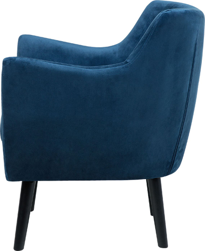 Fotelje DRAMMEN Velvet, kadife, moderne, blu e errët