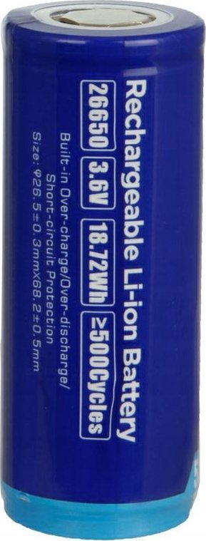 Bateri e rikarikueshme Tovatec XTAR26650 A, 26650, 5200mAh, FLAT TOP