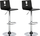 Set me karrige bar BUSAN Swivel, 2 copë, rrotulluese, të zeza