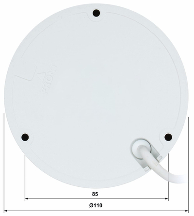 Куполна камера Dahua DH-IPC-HDBW2449EP-S-IL-0360B, 4MP, леќа 3.6mm, бела