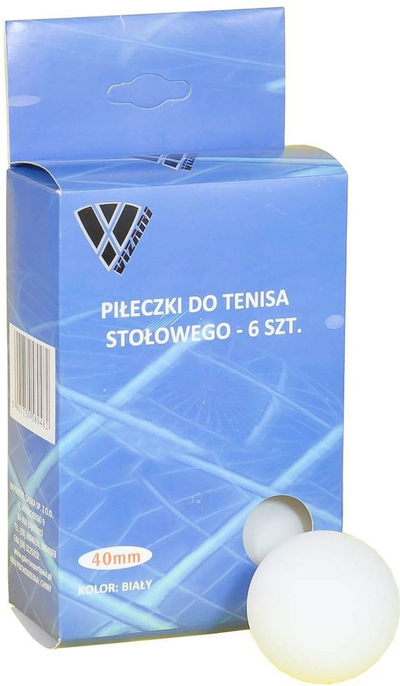 Topa pingpongu Victoria Sport, 6copë, të bardhë
