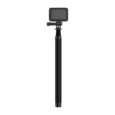 Shkop selfie TELESIN Carbon Fiber, 1.16m, për kamera aksioni, i zi