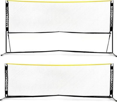 Rrjetë volejbolli BazookaGoal, 300 x 100 cm, e zezë / e verdhë