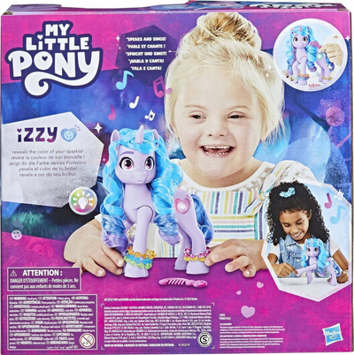 Lodër pone My Little Pony Izzy Moonbow, 20cm, me drita edhe muzikë, ngjyrë shumëngjyrëshe