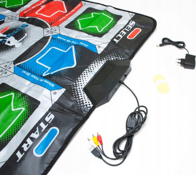 Tapet për vallëzim Stepmania Dance Mat, USB, lidhje me TV, shumëngjyrësh