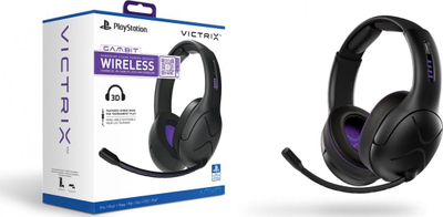 Kufje gaming VICTRIX Gambit, me kabllo edhe pa tela, të zeza