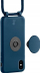 Këllëf telefoni Just Elegance Blue Sapphire, me Pop Grip dhe litar, për iPhone X XS, blu safir