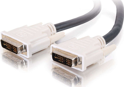 Kabllo video C2G DVI I Single Link, 2m, digjital edhe analog, e zezë