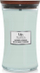 Qiri WoodWick Sagewood and Seagrass, aromatik, fitil druri, i bardhë