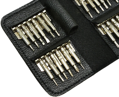 Set kaçavidash precize Geko G30075, 25 në 1, 24 bita, me kuti