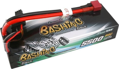 Bateri LiPo Gens Ace Bashing 2S, 7.4V 5500mAh, 60C, e zezë