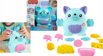 Креативна играчка Fisher-Price FP Pets Mix and Match Pet HXP18, 18 делови, за деца 3+ години, повеќебојна
