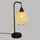 Lampë tavoline Atmosphera Delia, metal, 47.5 cm, e zezë