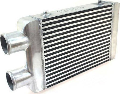 Intercooler TurboWorks 400x300x76, hyrje 3", i argjendtë